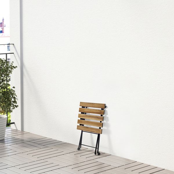 TÄRNÖ Табурет - чёрный/светло-коричневая морилка 30x42 см - фото 7