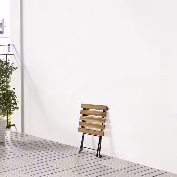 TÄRNÖ Табурет - чёрный/светло-коричневая морилка 30x42 см - фото 7