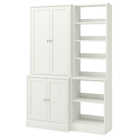 Комбинация для хранения, белый 142x47x212 см IKEA HAVSTA ХАВСТА 592.751.44