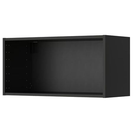 METOD Шкаф навесной - черно-серый 80x37x40 см