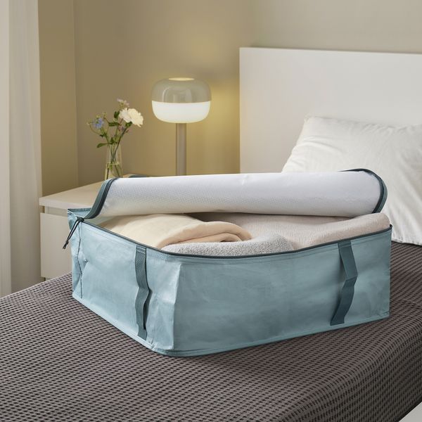 Сумка для хранения, бирюзовый, 55x49x19 см IKEA SÄCKKÄRRA 005.918.61 - фото 3