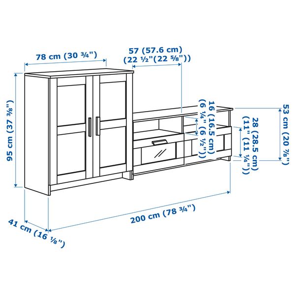 IKEA, дополнительный ракурс - схема-чертеж с размерами
