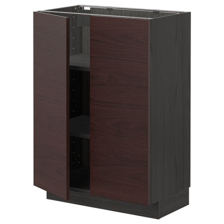 Напольный шкаф с полками, 2 дверцами, 60x37 cm IKEA METOD МЕТОД 194.667.96