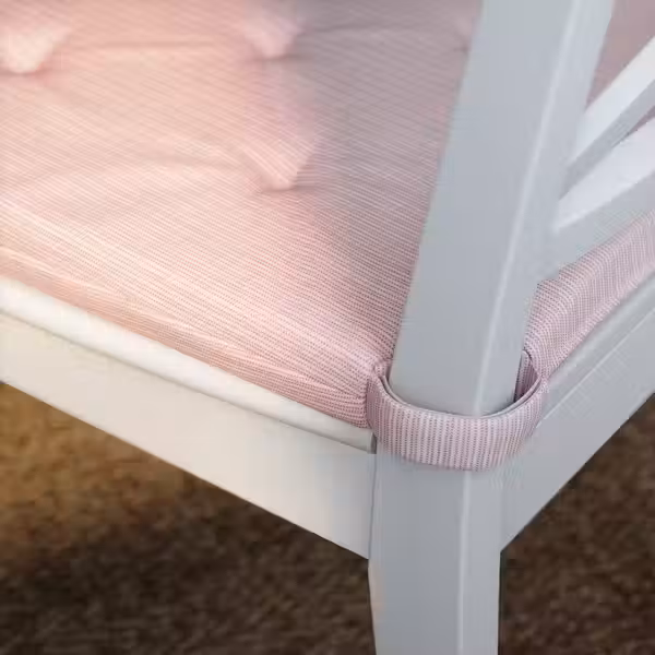 JUSTINA Подушка на стул - розовый/белый 42/35x40x4 см - фото 3