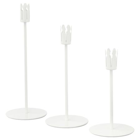 Набор подсвечников, 3 штуки ВИНТЕР 2018, белый