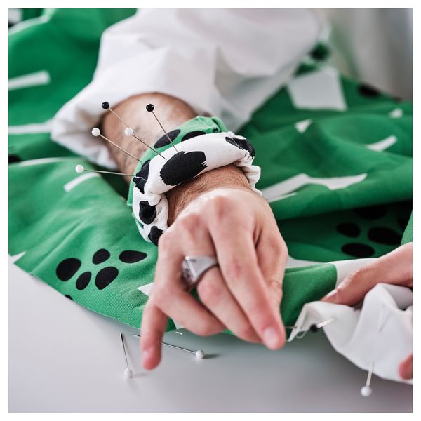 Отрез ткани, зеленый, 150x300 см IKEA ULLRANUNKEL 605.799.55 - фото 4