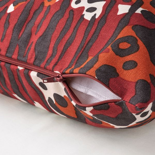 Чехол на подушку, 50x50 см, коричнево-красный IKEA KAPHYACINT 105.542.26 - фото 3