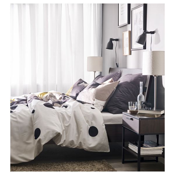 Каркас кровати ТРИСИЛ, темно-коричневый, Леирсунд - фото 6