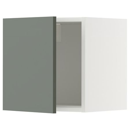 METOD Навесной шкаф - белый/Nickebo матовый серо-зеленый 40x40 см