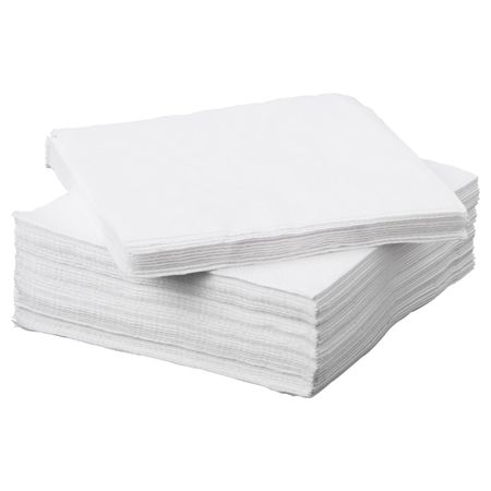 Салфетка бумажная, белый 24x24 см IKEA FANTASTISK ФАНТАСТИСК 203.806.12