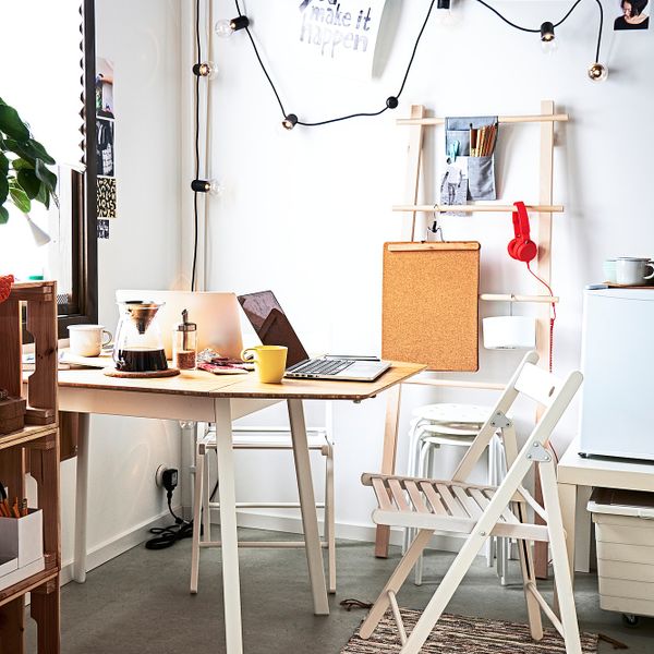 Стол c откидными полами, бамбук/белый 74/106/138x80 см IKEA IKEA PS 2012 ИКЕА ПС 2012 603.589.06 - фото 2