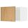 Верхний шкаф на холодильник, морозильник МЕТОД, белый, Экестад дуб
