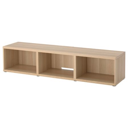 BESTÅ Тумба под ТВ - под беленый дуб 180x40x38 см
