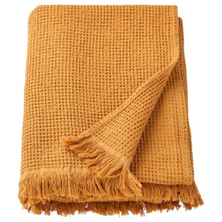 Простыня банная, темно-желтый 100x150 см IKEA VALLASÅN ВАЛЛАСОН 805.022.34