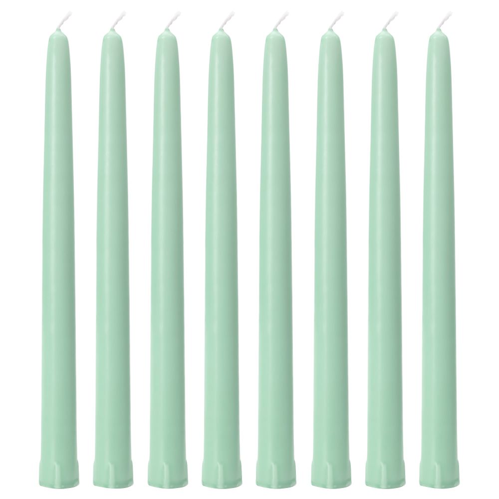 Неароматическая свеча КЛОКХЕТ, светло-зеленый (25 см) - фото 1