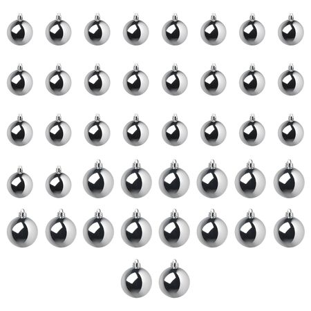 Украшение «шар», набор 42 шт., серебристый IKEA VINTER 2020 ВИНТЕР 2020 204.668.56