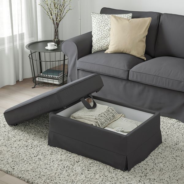 Табурет для ног, Hallarp серый IKEA EKTORP ЭКТОРП 493.199.16 - фото 4