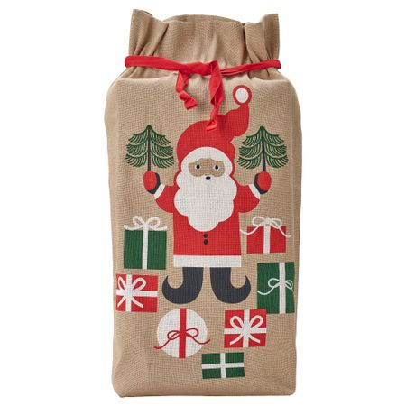 Мешок на завязках, орнамент «Санта Клаус» неокрашенный, 92x56 см IKEA VINTERFINT 505.815.86