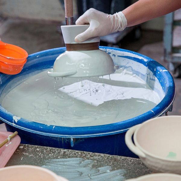 Сервировочная миска, бежевый белый/ручная работа 15 см IKEA LOKALT ЛОКАЛЬТ 604.978.94 - схема-чертеж с размерами