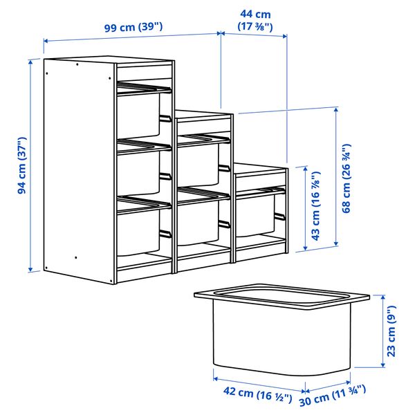 IKEA, дополнительный ракурс - схема-чертеж с размерами