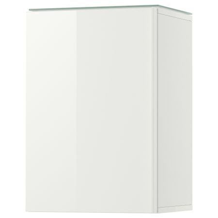 Навесной шкаф с 1 дверцей, 40x32x58 см, глянцевый белый IKEA GODMORGON ГОДМОРГОН 803.304.26