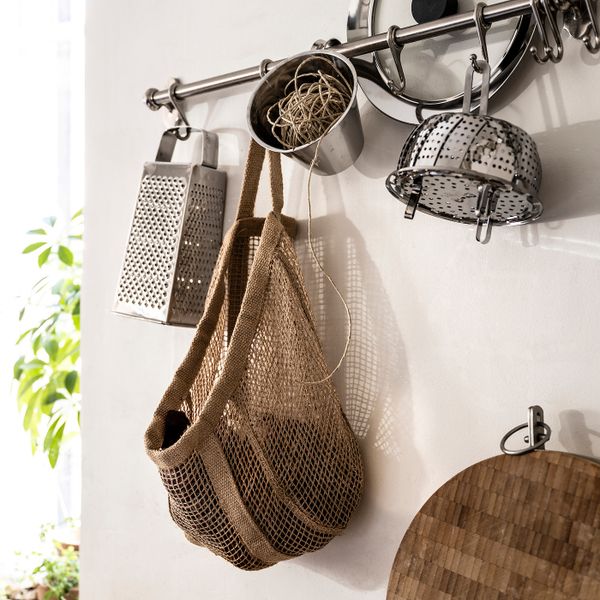 Корзина, естественный джут 25x20x33 см IKEA LUSTIGKURRE ЛУСТИГКЮРРЕ 304.574.08 - фото 2