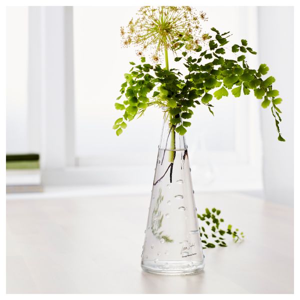 Ваза СНЭРТИГ, прозрачное стекло (18 см) - фото 2