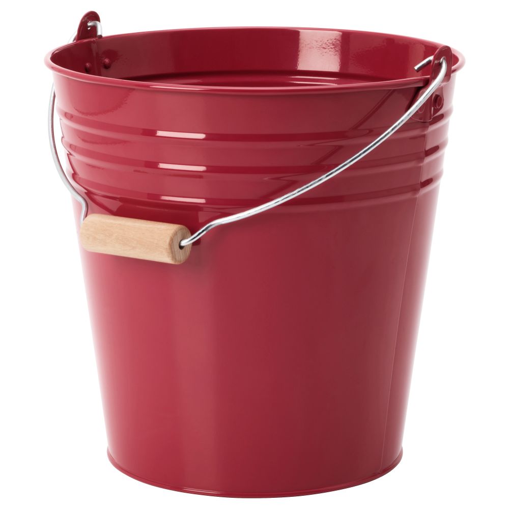Ведро/горшок СОККЕР, д/дома/улицы, красный (10 л) - фото 1
