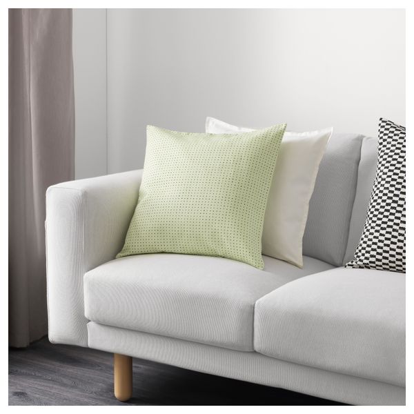 Чехол на подушку ЮППЕРЛИГ, светло-зеленый, точечный (50x50 см) - схема-чертеж с размерами