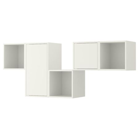 Комбинация настенных шкафов, белый 175x35x70 см IKEA EKET ЭКЕТ 292.846.49