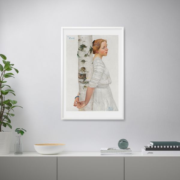 Постер СВАНЕСУНД, Лисбет у березы (61x91 см) - схема-чертеж с размерами