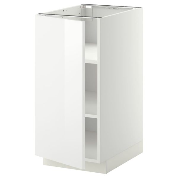 Напольный шкаф с полками, белый/Рингульт белый 40x60 см IKEA METOD МЕТОД 692.236.49 - схема-чертеж с размерами