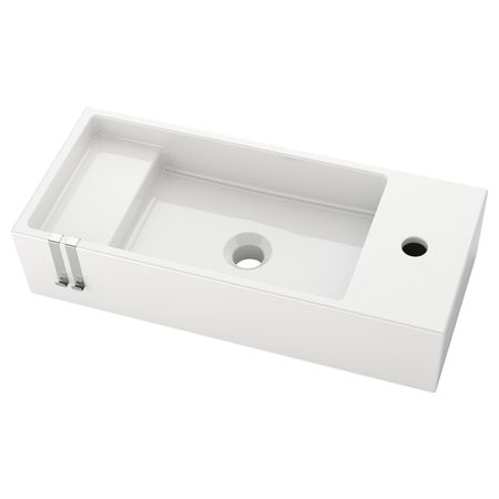 Одинарная раковина, белый 62x27x14 см IKEA LILLÅNGEN ЛИЛЛОНГЕН 303.690.39