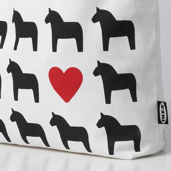 Сумка, белый IKEA HÄSTHAGE 505.256.37 - схема-чертеж с размерами