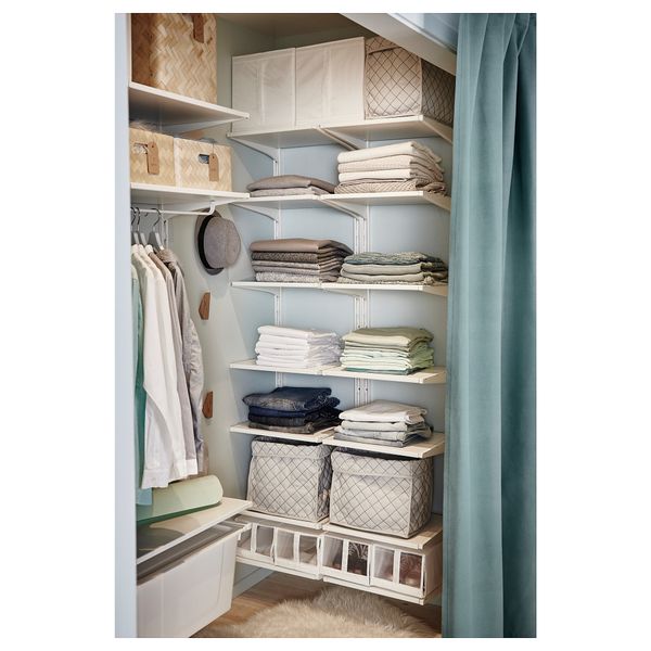 Корзина СКУББАРЕ, неокрашенный, синий (36x25x38 см) - схема-чертеж с размерами