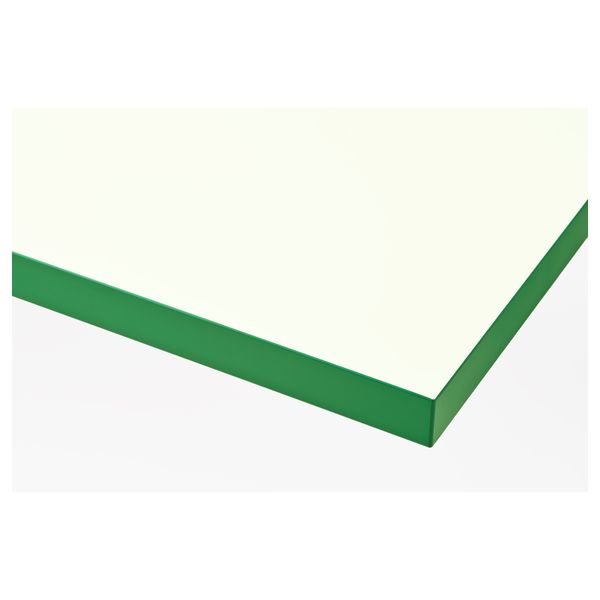 Стол ЛИННМОН / ОЛОВ, бел/зелен, белый (120x60 см) - схема-чертеж с размерами