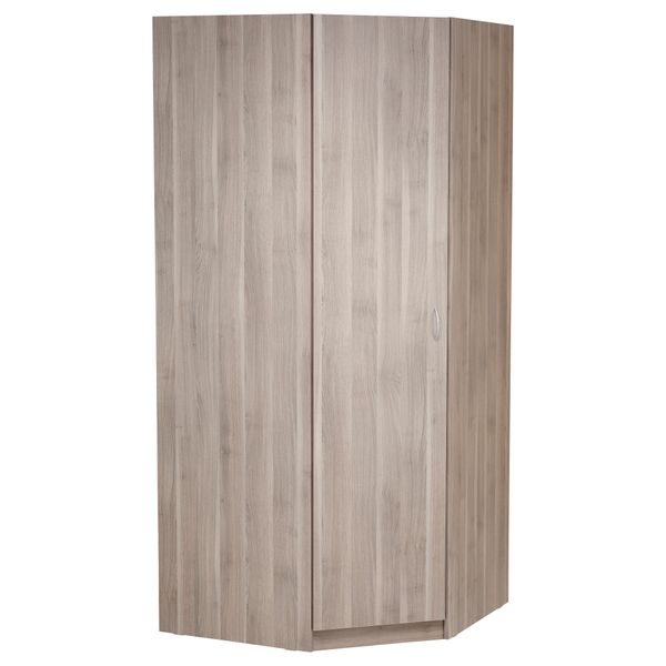 Гардероб угловой ТОДАЛЕН, серо-коричневый (90/90x202 см) - фото 1