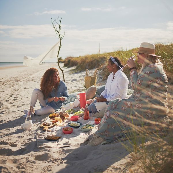 Термос, светло-красный 1 л IKEA БЕХОВД 904.584.81 - схема-чертеж с размерами