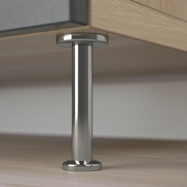 Комбинация для хранения с дверцами/ящ, под беленый дуб Кэлльв/Сталларп/темно-серый под бетон 120x40x74 см IKEA BESTÅ БЕСТО - фото 1