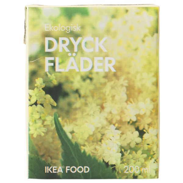 Напиток из цветов бузины, . 200 мл IKEA DRYCK FLÄDER 201.497.74 - схема-чертеж с размерами