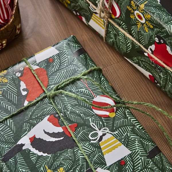 Рулон оберточной бумаги, орнамент «птица» зеленый, 3x0.7 м IKEA VINTERFINT 205.772.65 - схема-чертеж с размерами