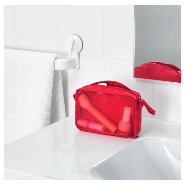 Сумочка для аксессуаров ФОРФИНА, красный - схема-чертеж с размерами