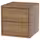 EKET Шкаф с 2 ящиками - коричневый под грецкий орех 35x35x35 см