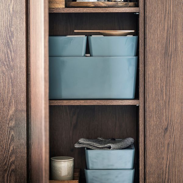 Контейнер с крышкой, бирюзовый 18x26x8 см IKEA KUGGIS КУГГИС 604.895.11 - фото 6