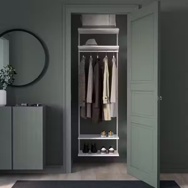 BOAXEL Гардероб, комбинация - белый 62x40x201 см - фото 3