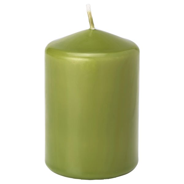 Неароматическая свеча формовая ДАГЛИГЕН, классический зеленый (10 см) - фото 1