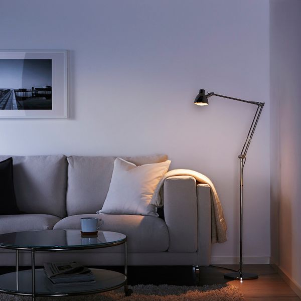 Светильник напольный для чтения, никелированный IKEA ANTIFONI АНТИФОНИ 903.584.72 - фото 2