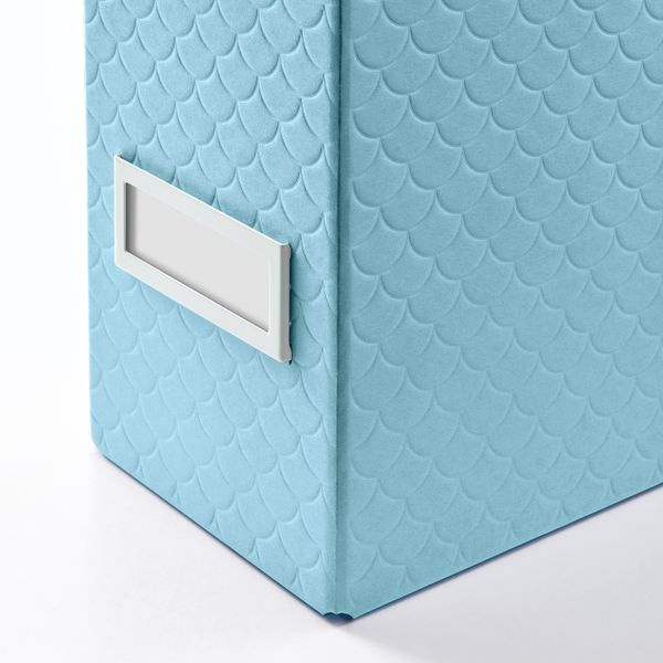 Подставка для журналов, 2 шт, голубой 10x25x30 см IKEA PALLRA ПАЛЬРА 904.680.36 - фото 2