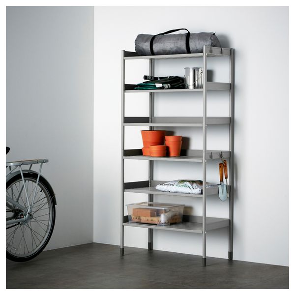 Стеллаж для дома/сада ХИНДЭ, серый (78x158 см) - фото 2