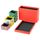 Подставка для канцелярских принадлежности КНАЛЛЬГУЛЬ, красный, разноцветный (18x17 см)